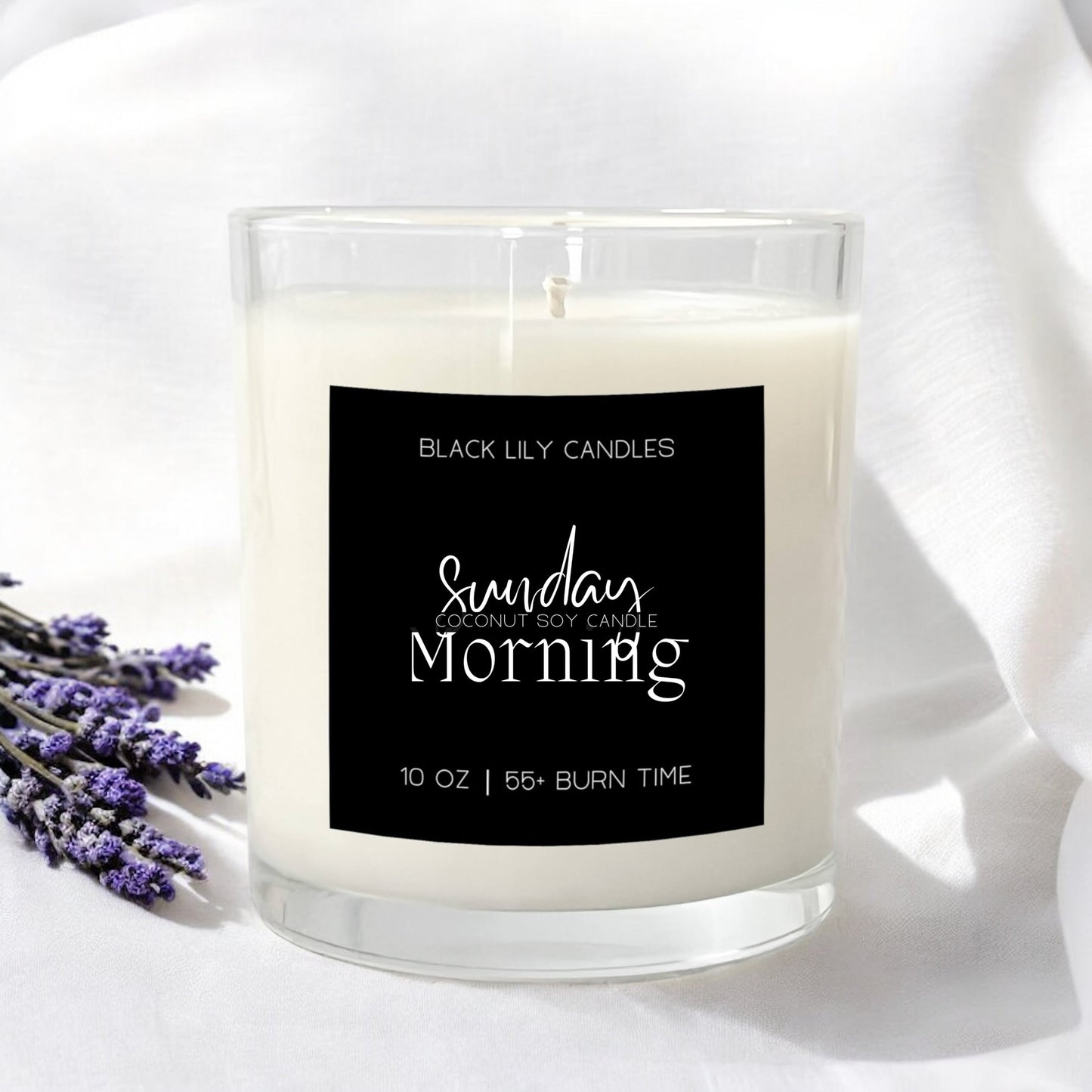 Sunday Morning - Lavender Cotton - Black Lily Candle Co